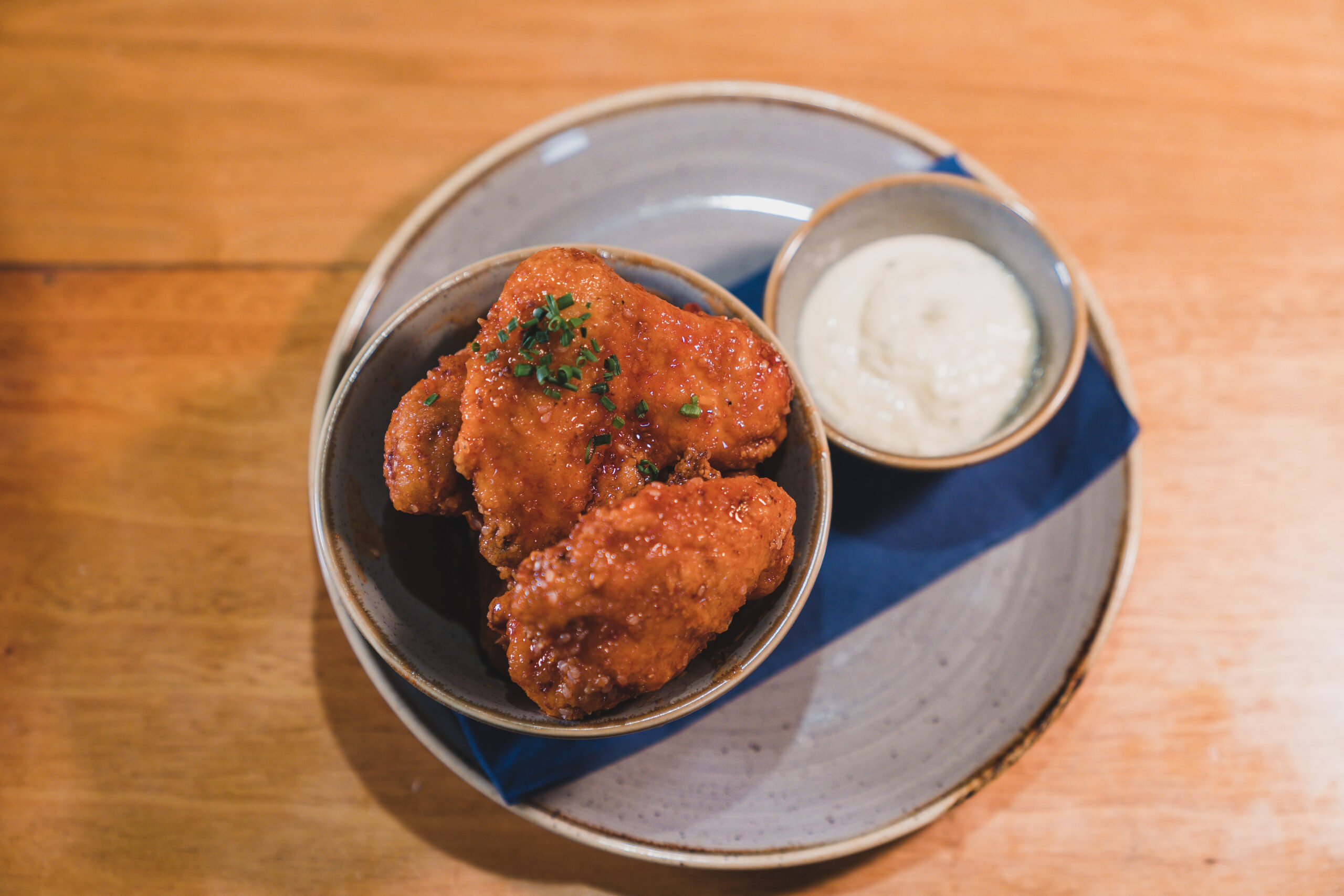 chicken wings at The Firehouse Enniskillen - signature dish