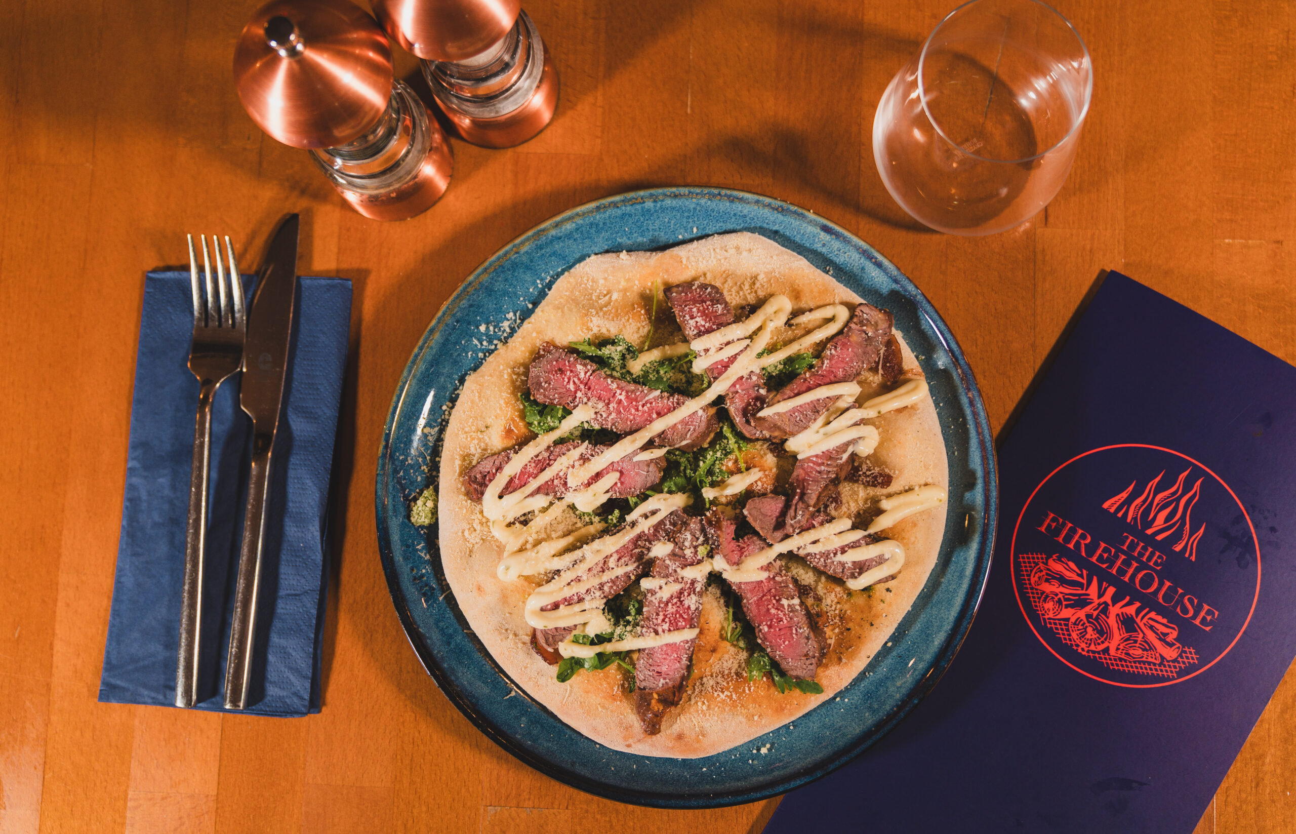 signature dishes at The Firehouse Enniskillen - firehouse flatbread