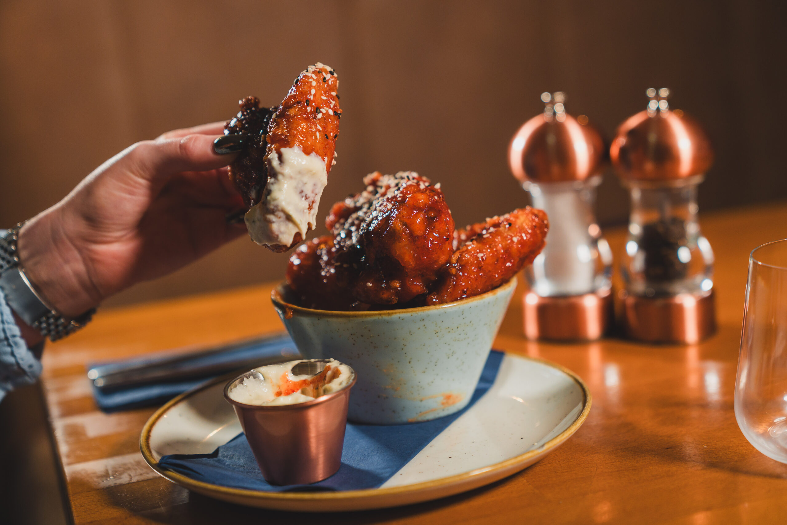 Chicken wings at the Firehouse Enniskillen - places to eat Enniskillen